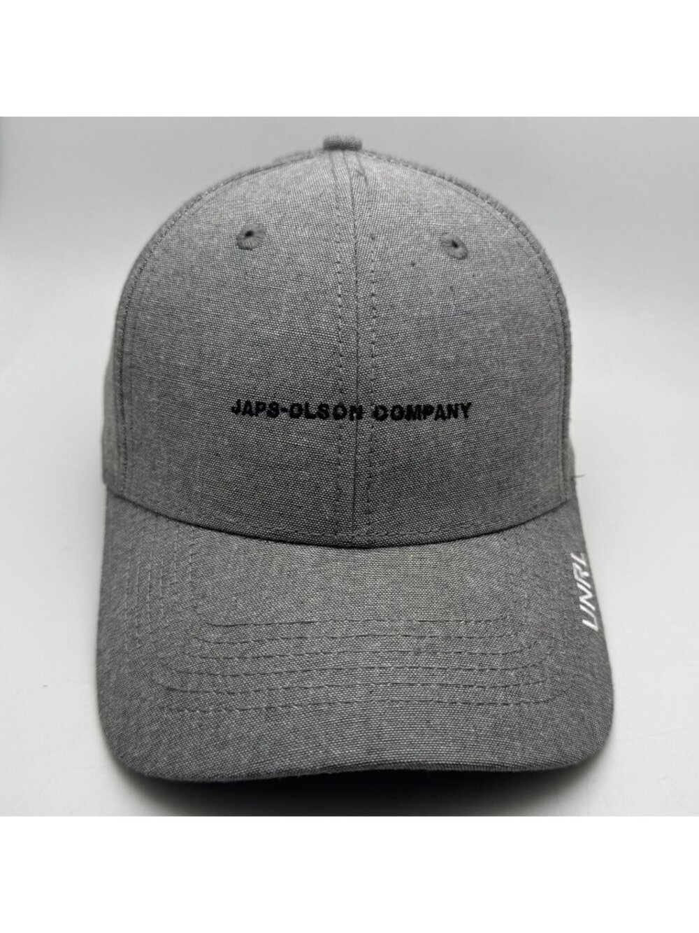 UNRL Japs-Olson Company Hat Cap Adjustable Snapback Men's OSFA Grey Linen Blend